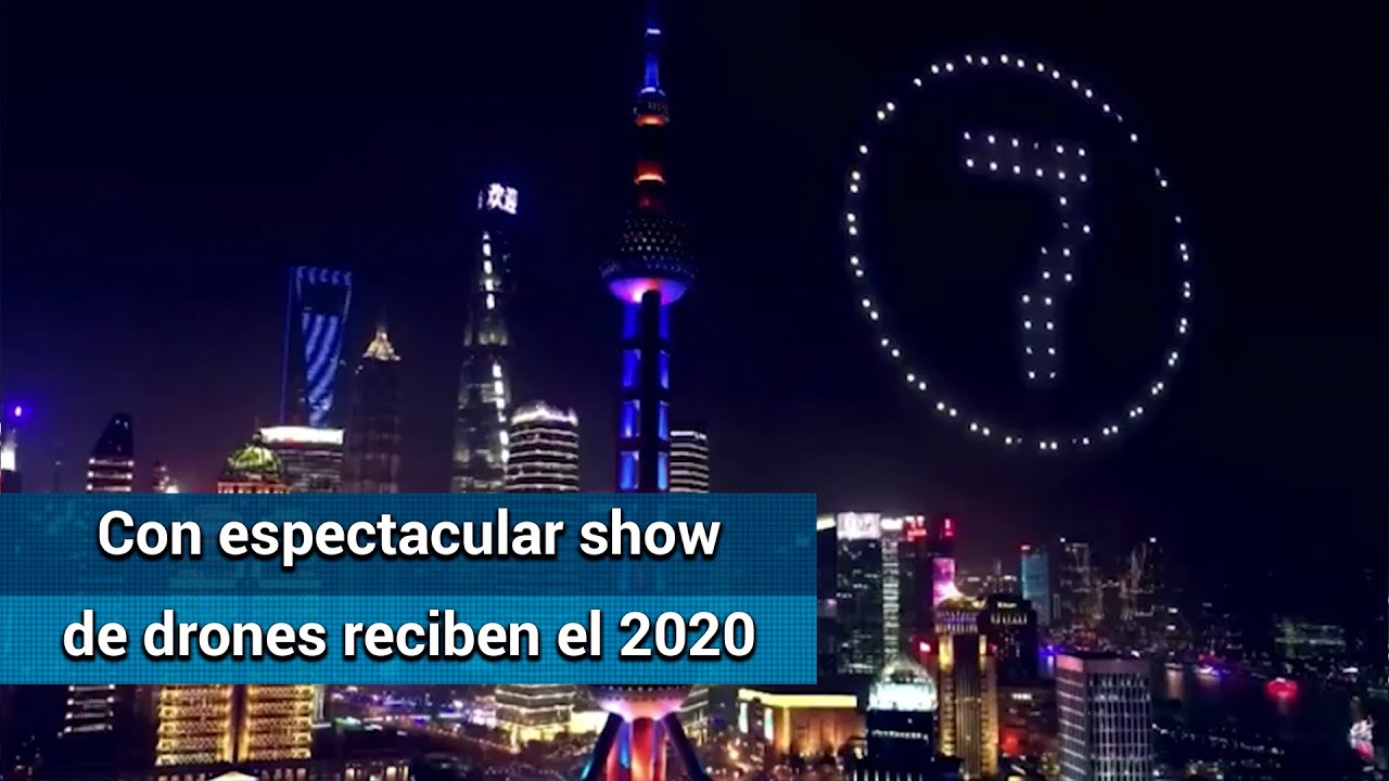 Shanghai new year drone show